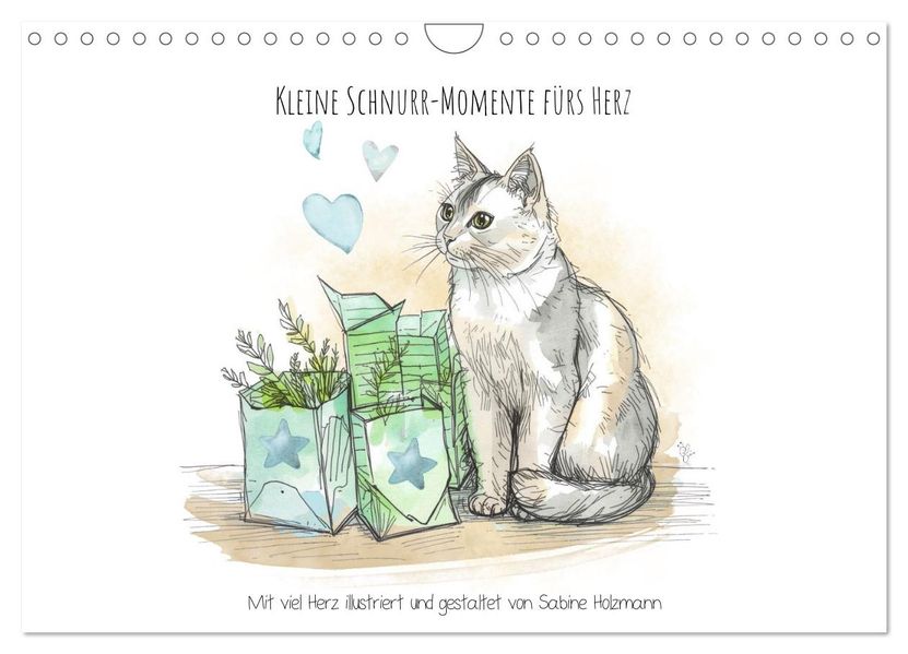 Kleine Schnurr-Momente fürs Herz (Wandkalender 2027 DIN A4 quer) CALVENDO Monatskalender