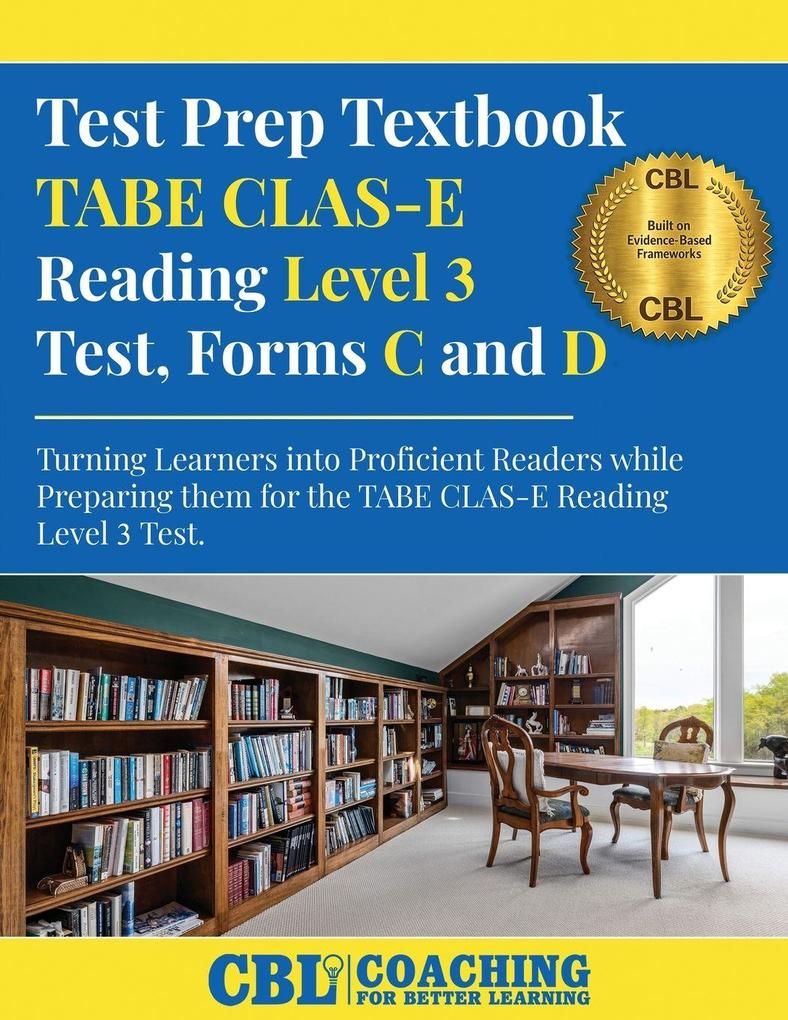 Test Prep Textbook TABE CLAS-E Reading Level 3 Test Forms C and D