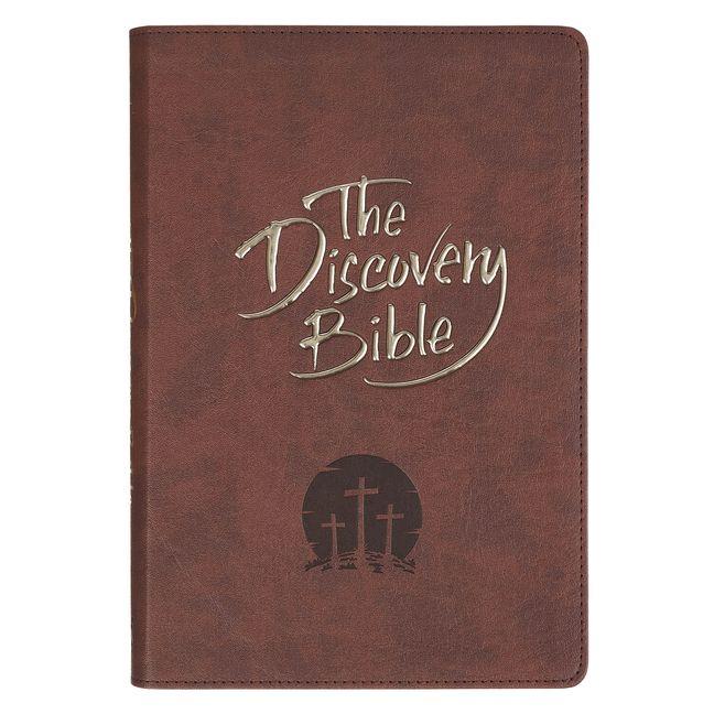 The Discovery Bible Faux Leather Brown
