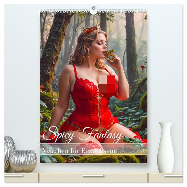 Spicy Fantasy - Märchen für Erwachsene (hochwertiger Premium Wandkalender 2027 DIN A2 hoch) Kunstdruck in Hochglanz