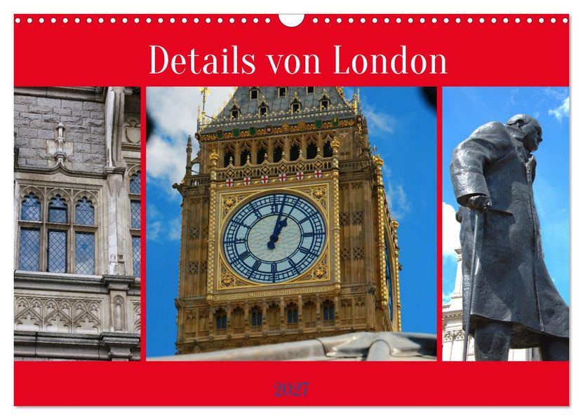 Details von London (Wandkalender 2027 DIN A3 quer) CALVENDO Monatskalender