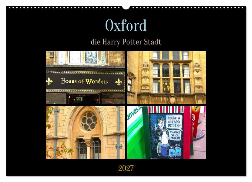 Oxford - die Harry Potter Stadt (Wandkalender 2027 DIN A2 quer) CALVENDO Monatskalender