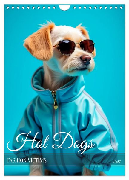 Hot Dogs - Fashion Victims (Wandkalender 2027 DIN A4 hoch) CALVENDO Monatskalender
