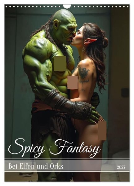 Spicy Fantasy - Bei Elfen und Orks (Wandkalender 2027 DIN A3 hoch) CALVENDO Monatskalender
