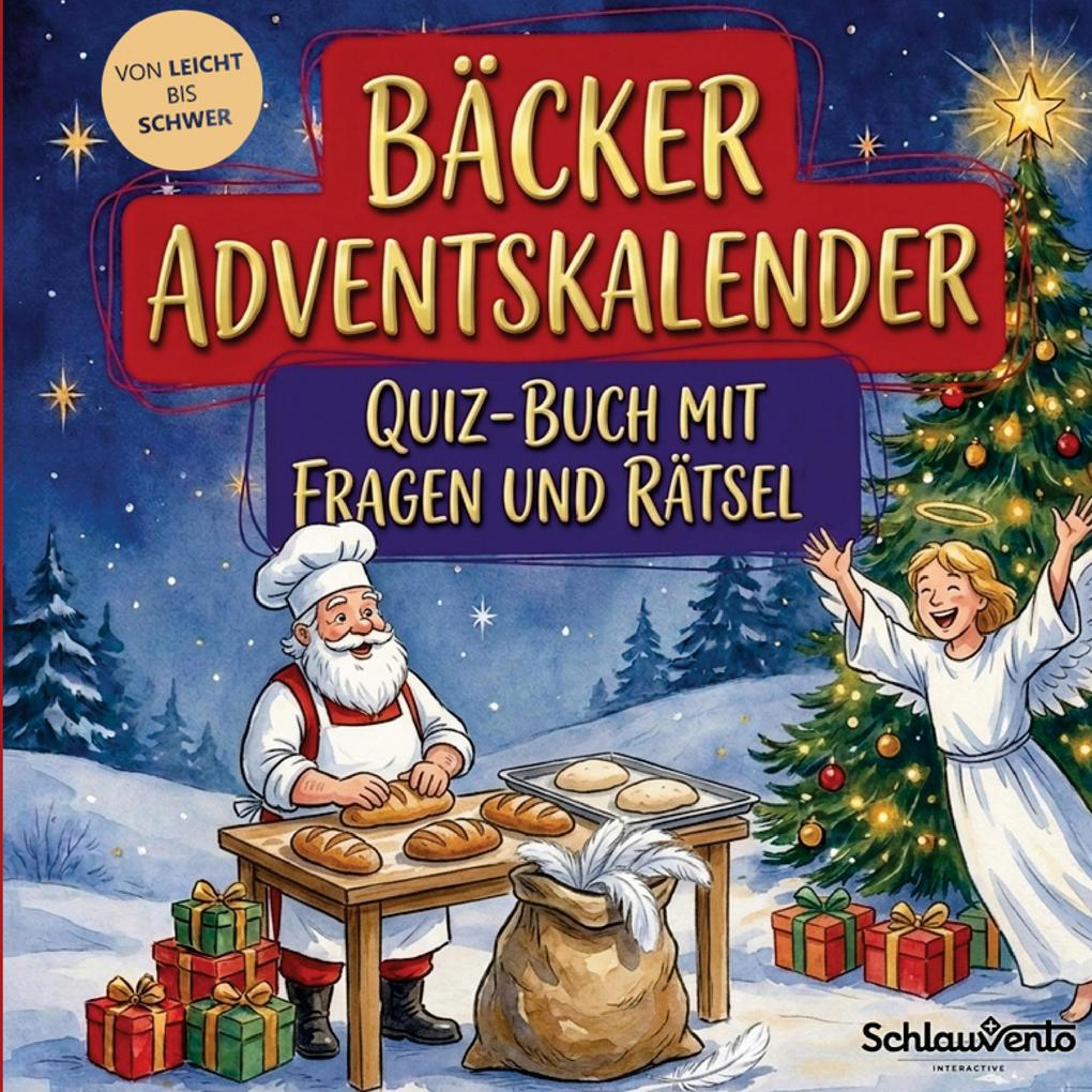 Bäcker-Adventskalender: Quiz-Buch mit Fragen und Rätsel