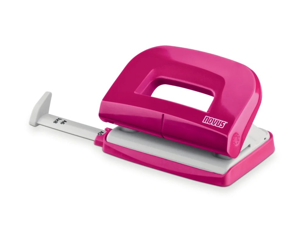 Novus Locher E 210 bis 10 Blatt pink