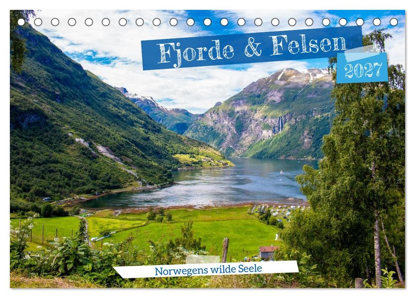 Fjorde & Felsen - Norwegens wilde Seele (Tischkalender 2027 DIN A5 quer) CALVENDO Monatskalender