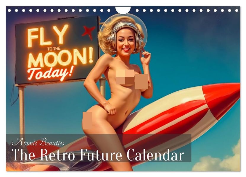 Atomic Beauties - The Retro Future Calendar (Wandkalender 2027 DIN A4 quer) CALVENDO Monatskalender
