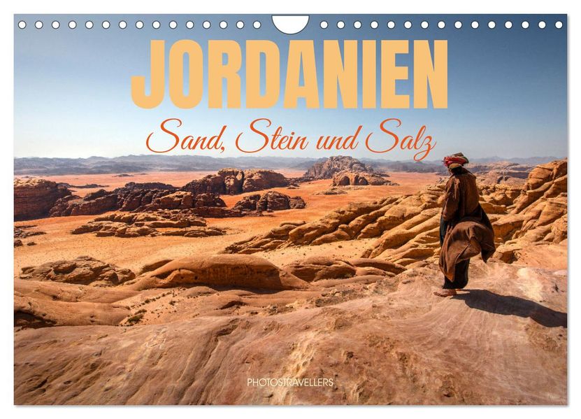Jordanien Sand Stein und Salz (Wandkalender 2027 DIN A4 quer) CALVENDO Monatskalender
