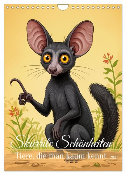 Skurrile Schönheiten - Tiere die man kaum kennt (Wandkalender 2027 DIN A4 hoch) CALVENDO Monatskalender