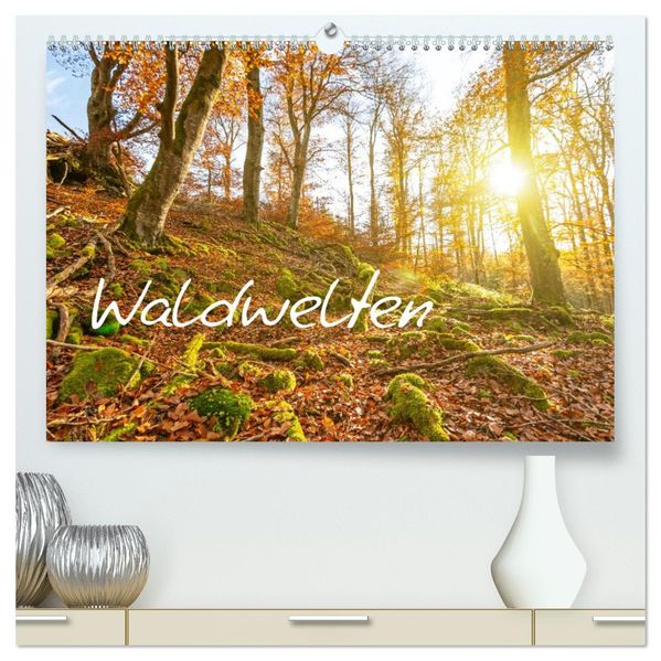 Waldwelten (hochwertiger Premium Wandkalender 2027 DIN A2 quer) Kunstdruck in Hochglanz
