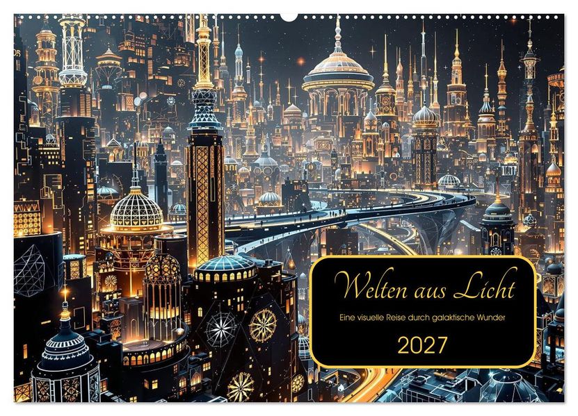 Welten aus Licht (Wandkalender 2027 DIN A2 quer) CALVENDO Monatskalender