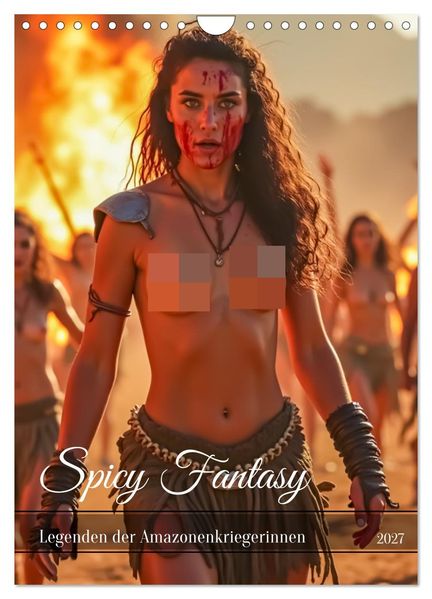 Spicy Fantasy - Legenden der Amazonenkriegerinnen (Wandkalender 2027 DIN A4 hoch) CALVENDO Monatskalender