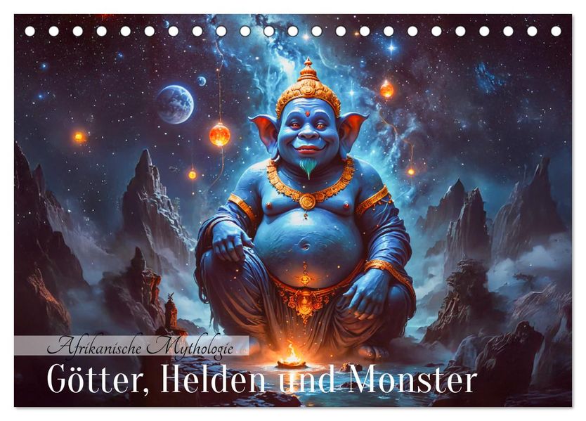 Afrikanische Mythologie - Götter Helden und Monster (Tischkalender 2027 DIN A5 quer) CALVENDO Monatskalender