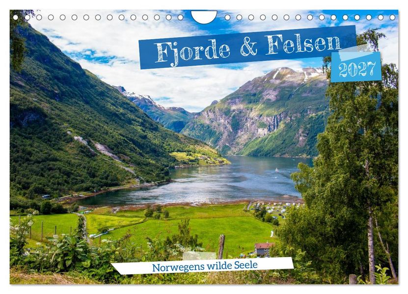 Fjorde & Felsen - Norwegens wilde Seele (Wandkalender 2027 DIN A4 quer) CALVENDO Monatskalender