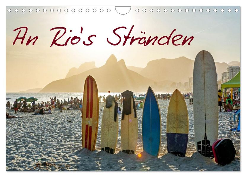 An Rio's Stränden (Wandkalender 2027 DIN A4 quer) CALVENDO Monatskalender