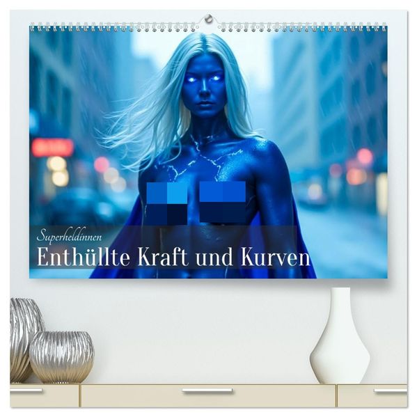 Superheldinnen - Enthüllte Kraft und Kurven (hochwertiger Premium Wandkalender 2027 DIN A2 quer) Kunstdruck in Hochglanz