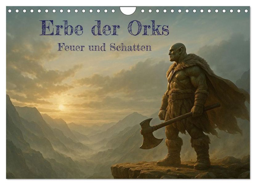 Erbe der Orks. Feuer und Schatten (Wandkalender 2027 DIN A4 quer) CALVENDO Monatskalender