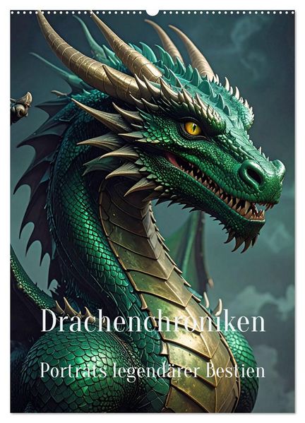Drachenchroniken - Porträts legendärer Bestien (Wandkalender 2027 DIN A2 hoch) CALVENDO Monatskalender