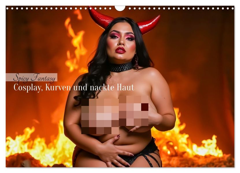 Spicy Fantasy - Cosplay Kurven und nackte Haut (Wandkalender 2027 DIN A3 quer) CALVENDO Monatskalender