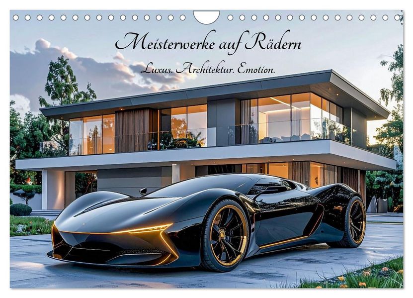 Meisterwerke auf Rädern Luxus. Architektur. Emotion. (Wandkalender 2027 DIN A4 quer) CALVENDO Monatskalender