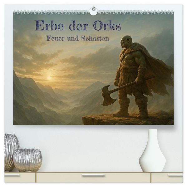 Erbe der Orks. Feuer und Schatten (hochwertiger Premium Wandkalender 2027 DIN A2 quer) Kunstdruck in Hochglanz