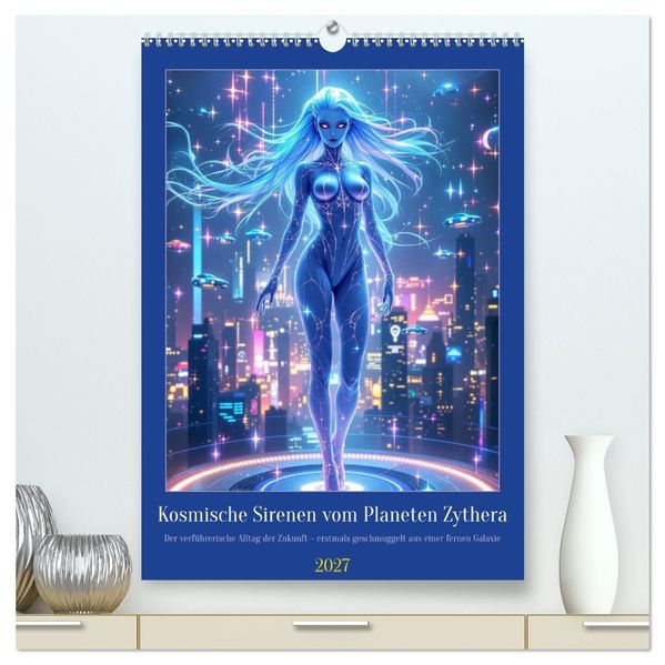 Kosmische Sirenen vom Planeten Zythera (hochwertiger Premium Wandkalender 2027 DIN A2 hoch) Kunstdruck in Hochglanz