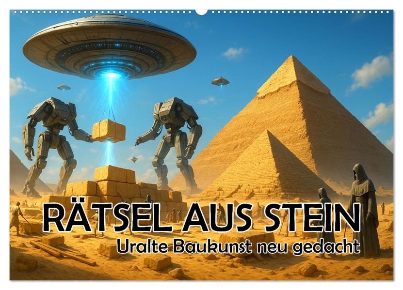 Rätsel aus Stein - Uralte Baukunst neu gedacht (Wandkalender 2027 DIN A2 quer) CALVENDO Monatskalender