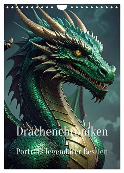 Drachenchroniken - Porträts legendärer Bestien (Wandkalender 2027 DIN A4 hoch) CALVENDO Monatskalender