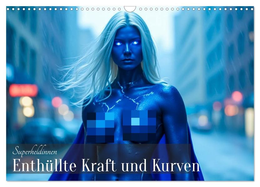 Superheldinnen - Enthüllte Kraft und Kurven (Wandkalender 2027 DIN A3 quer) CALVENDO Monatskalender