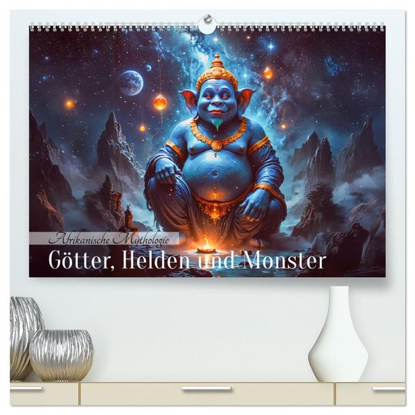 Afrikanische Mythologie - Götter Helden und Monster (hochwertiger Premium Wandkalender 2027 DIN A2 quer) Kunstdruck in Hochglanz