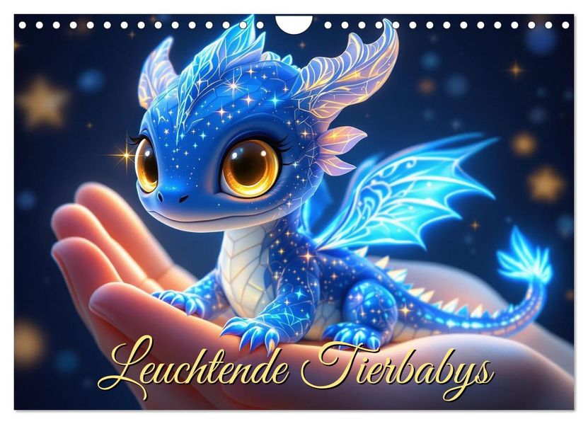 Leuchtende Tierbabys (Wandkalender 2027 DIN A4 quer) CALVENDO Monatskalender