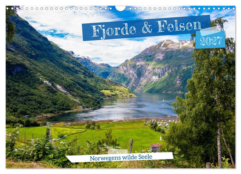 Fjorde & Felsen - Norwegens wilde Seele (Wandkalender 2027 DIN A3 quer) CALVENDO Monatskalender