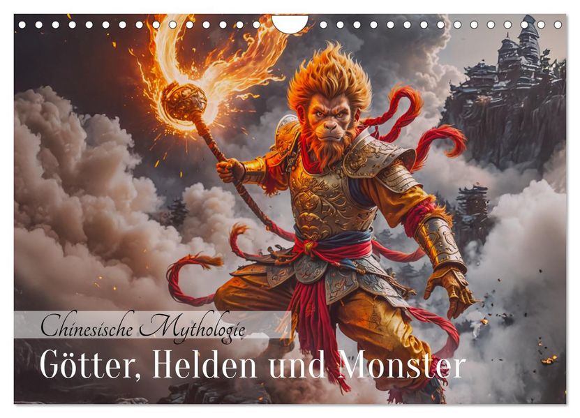 Chinesische Mythologie - Götter Helden und Monster (Wandkalender 2027 DIN A4 quer) CALVENDO Monatskalender