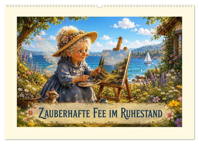 Zauberhafte Fee im Ruhestand (Wandkalender 2027 DIN A2 quer) CALVENDO Monatskalender