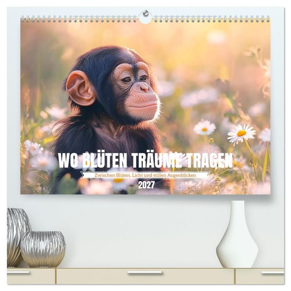 Wo Blüten Träume tragen (hochwertiger Premium Wandkalender 2027 DIN A2 quer) Kunstdruck in Hochglanz