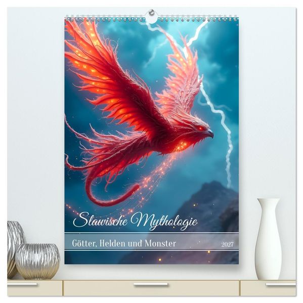 Slawische Mythologie - Götter Helden und Monster (hochwertiger Premium Wandkalender 2027 DIN A2 hoch) Kunstdruck in Hochglanz