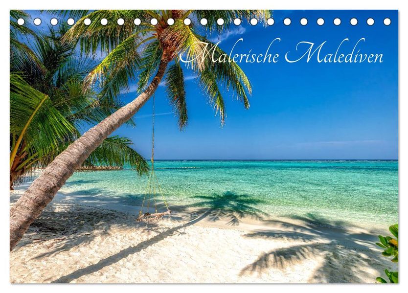 Malerische Malediven (Tischkalender 2027 DIN A5 quer) CALVENDO Monatskalender