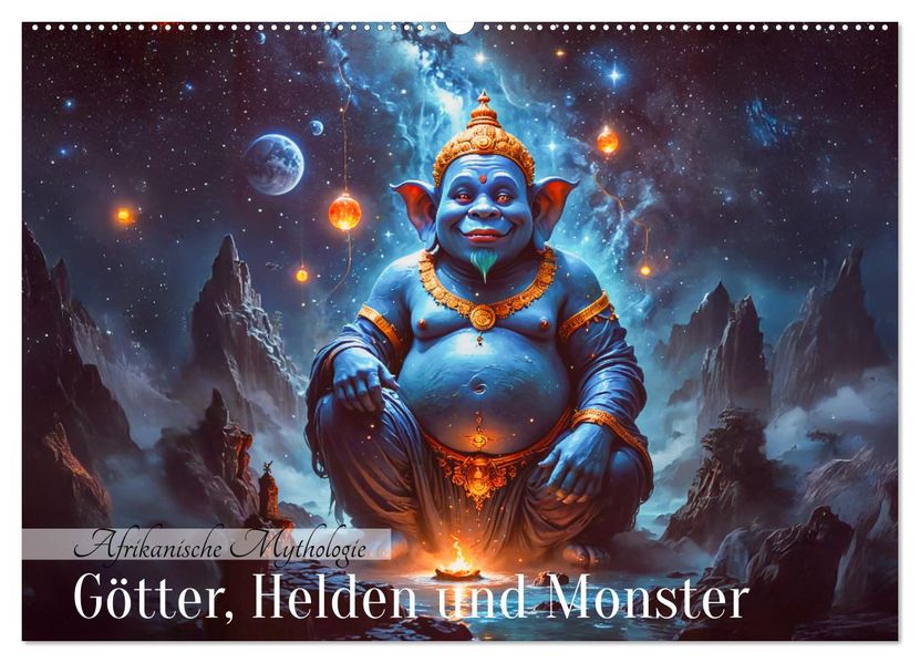 Afrikanische Mythologie - Götter Helden und Monster (Wandkalender 2027 DIN A2 quer) CALVENDO Monatskalender