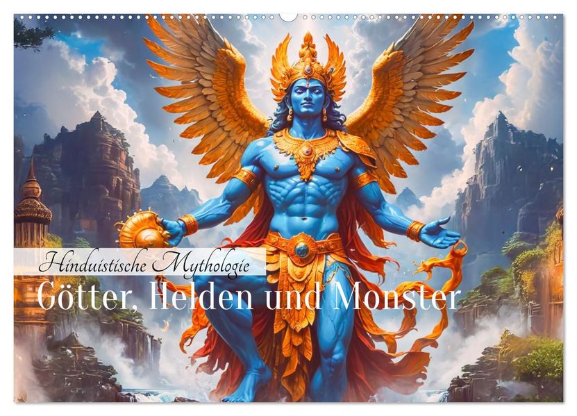 Hinduistische Mythologie - Götter Helden und Monster (Wandkalender 2027 DIN A2 quer) CALVENDO Monatskalender
