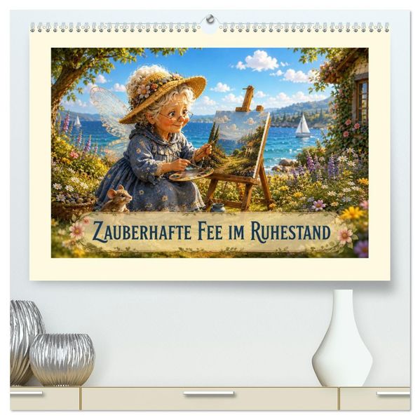 Zauberhafte Fee im Ruhestand (hochwertiger Premium Wandkalender 2027 DIN A2 quer) Kunstdruck in Hochglanz
