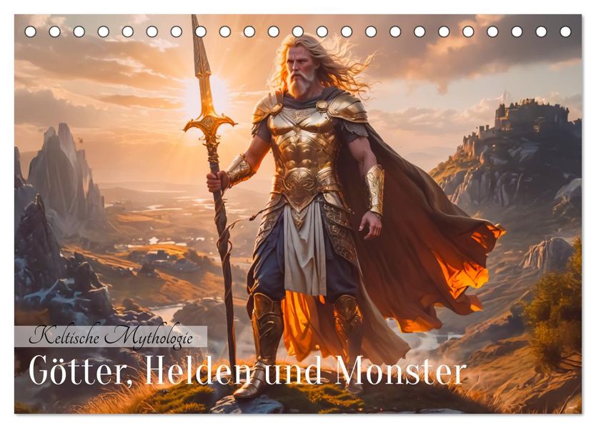 Keltische Mythologie - Götter Helden und Monster (Tischkalender 2027 DIN A5 quer) CALVENDO Monatskalender