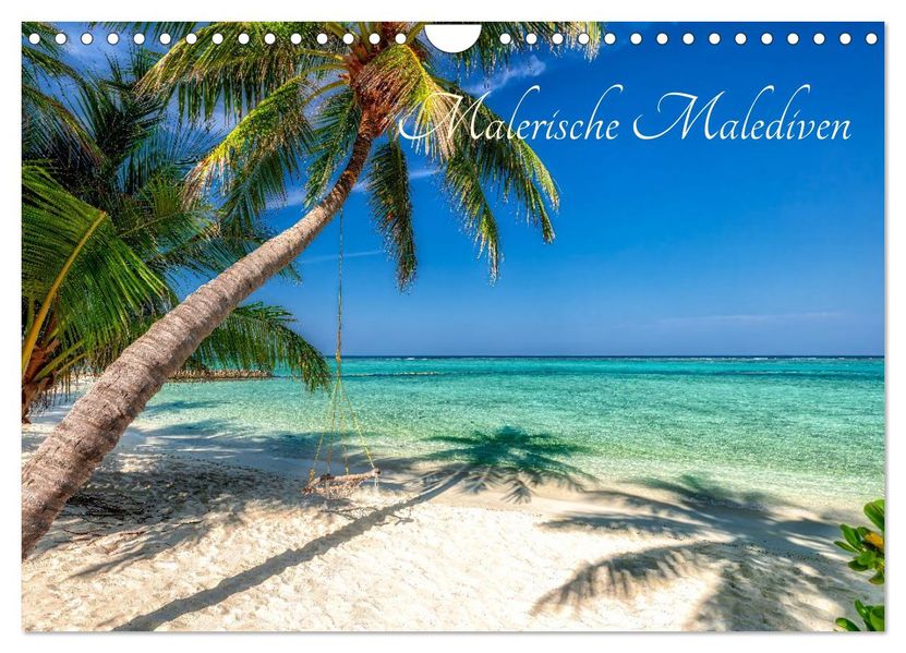 Malerische Malediven (Wandkalender 2027 DIN A4 quer) CALVENDO Monatskalender