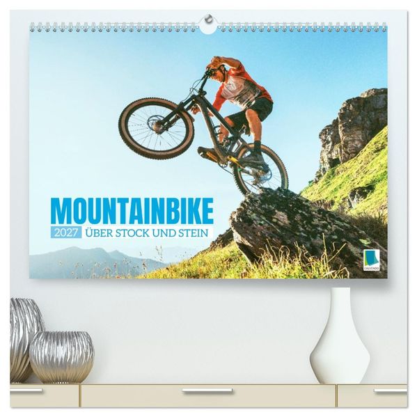 Mountainbike: Über Stock und Stein (hochwertiger Premium Wandkalender 2027 DIN A2 quer) Kunstdruck in Hochglanz