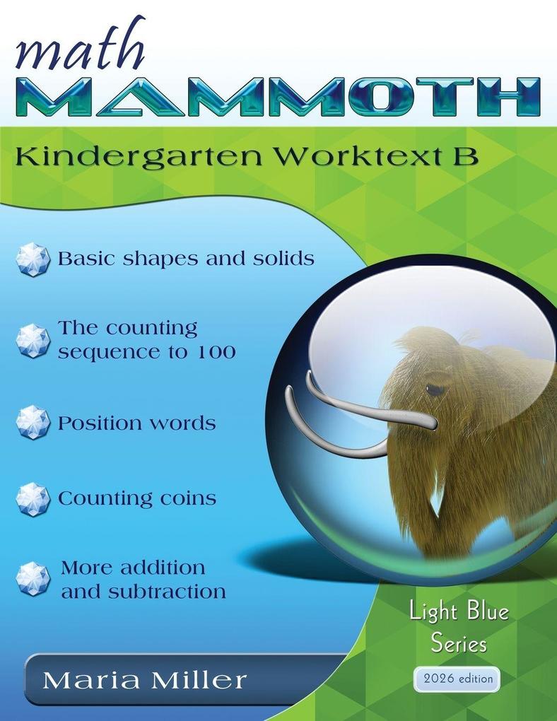 Math Mammoth Kindergarten Worktext B