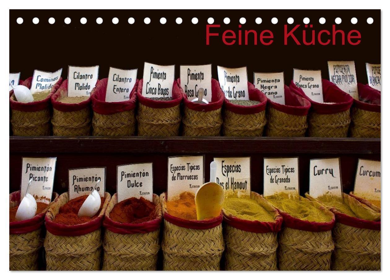 Feine Küche (Tischkalender 2027 DIN A5 quer) CALVENDO Monatskalender