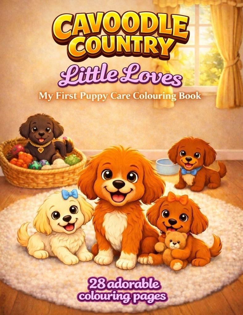 Cavoodle Country Little Luvs Colouring Book