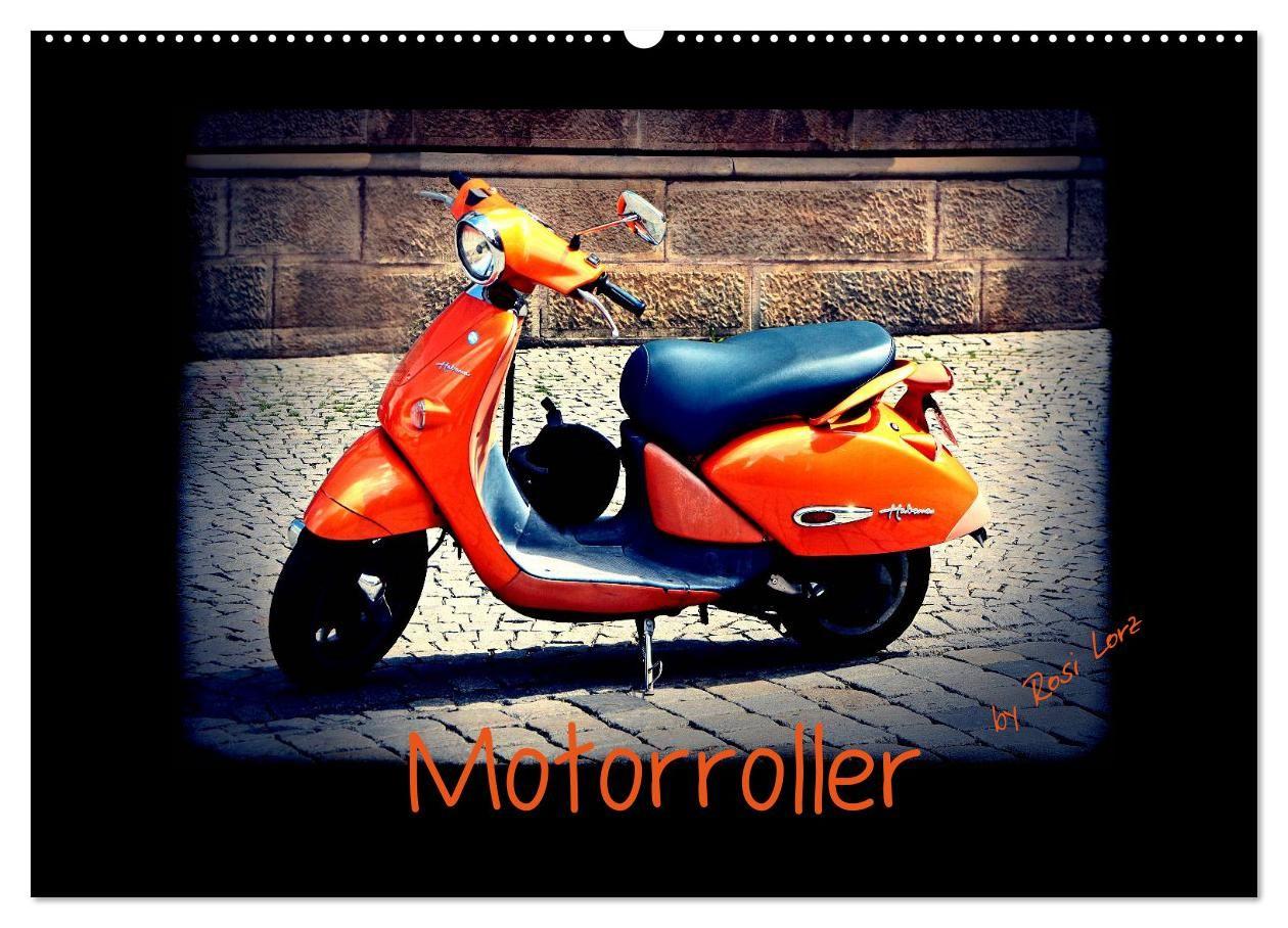 Motorroller (Wandkalender 2027 DIN A2 quer) CALVENDO Monatskalender