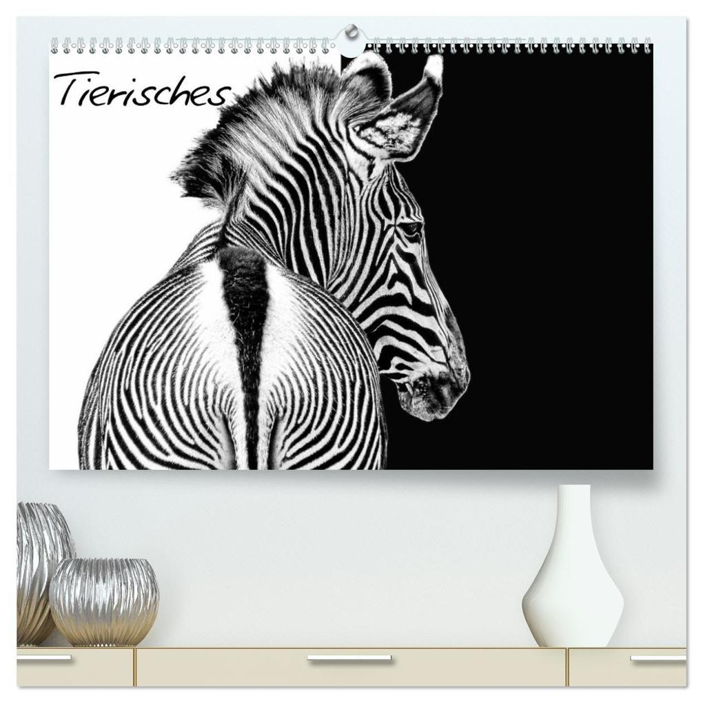 Tierisches (hochwertiger Premium Wandkalender 2027 DIN A2 quer) Kunstdruck in Hochglanz
