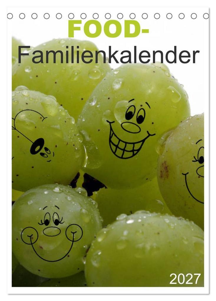 FOOD -Familienkalender (Tischkalender 2027 DIN A5 hoch) CALVENDO Monatskalender